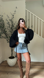 Midnight Bolero Cardigan
