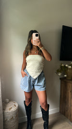 Dolly Lace Scarf Top