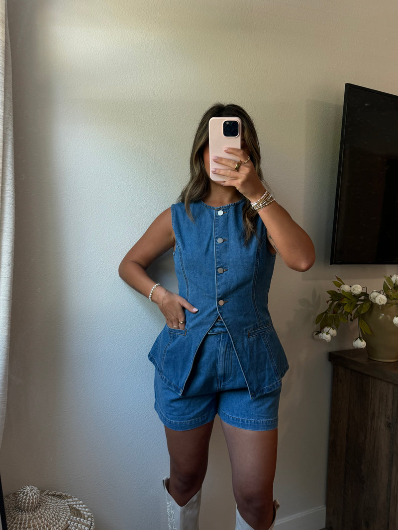 Coastal Blues Denim Set
