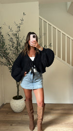 Midnight Bolero Cardigan