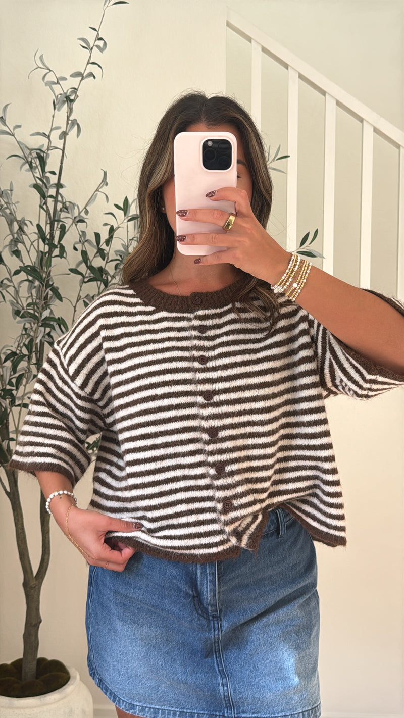 Cocoa Striped Knit