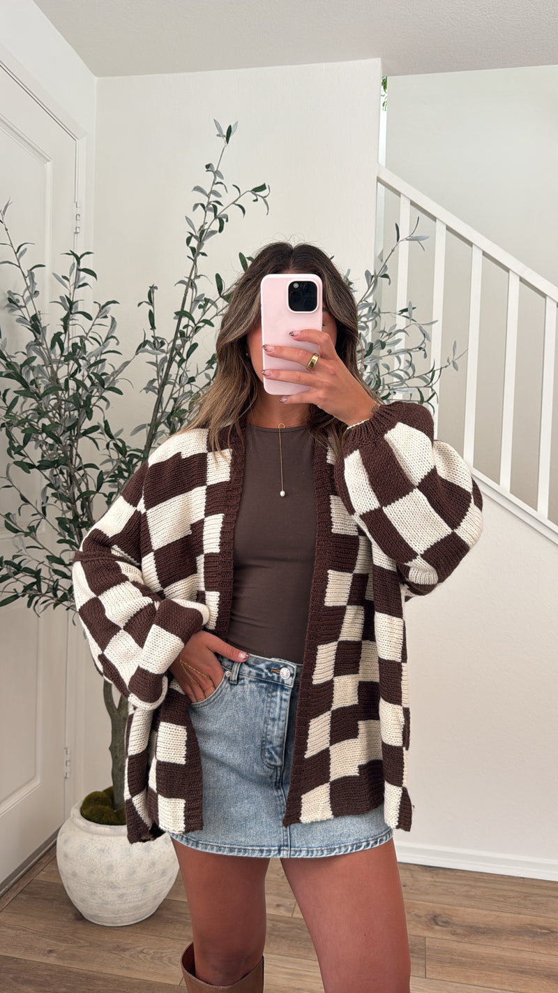 Checkmate Cardigan