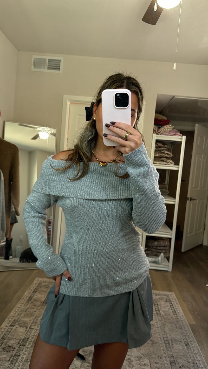 Silver Sleigh Sweater