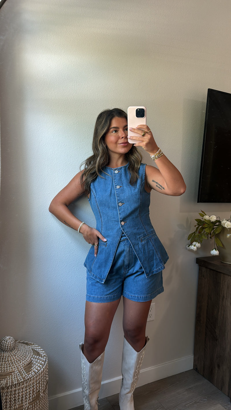 Coastal Blues Denim Set
