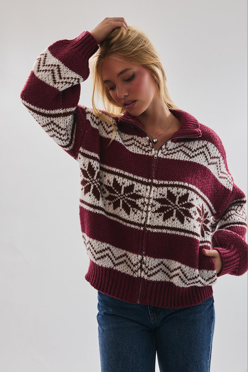 Your Grandpa's Cardigan - BURGUNDY