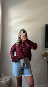 Indy Cardigan - Burgundy