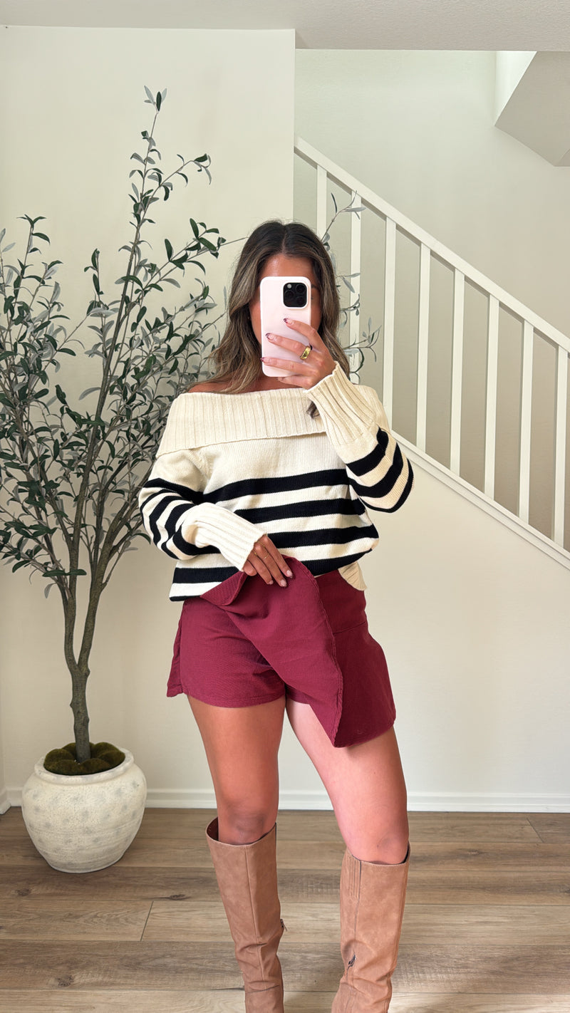 Cranberry Skort