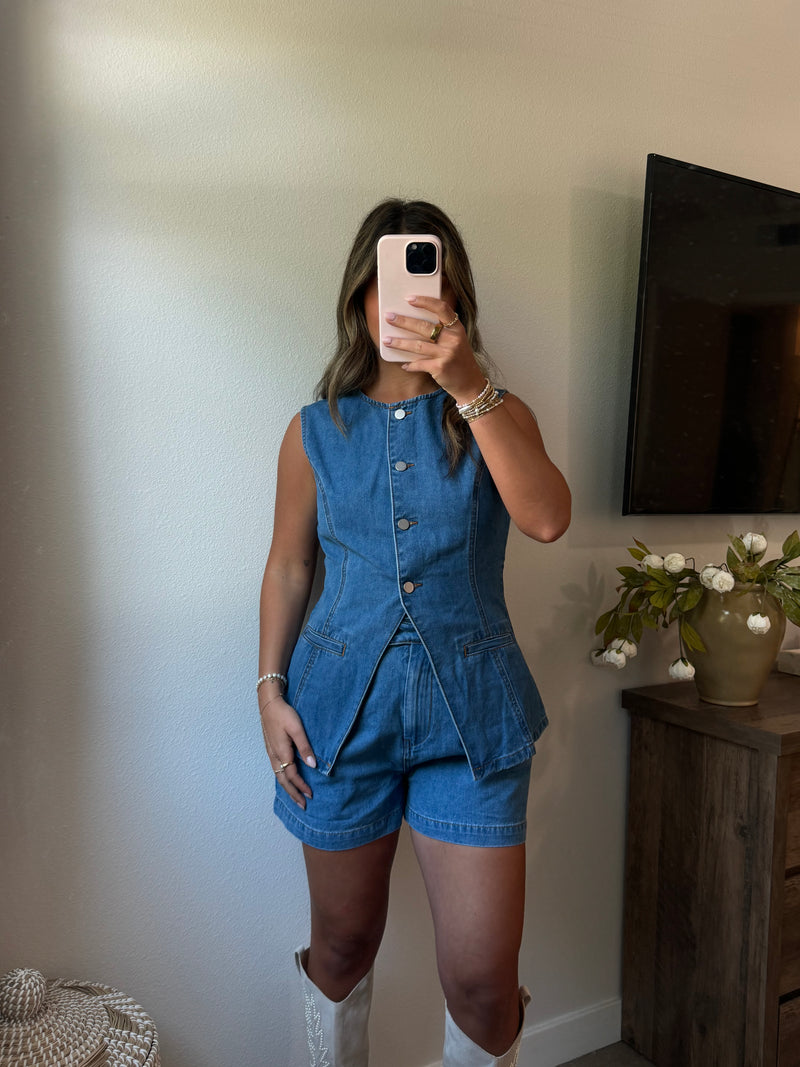 Coastal Blues Denim Set