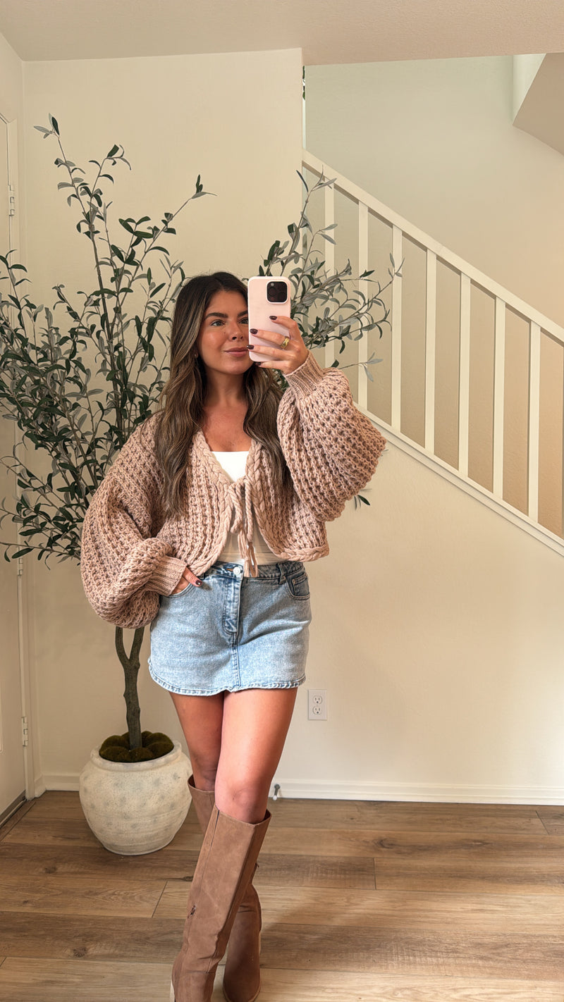 Midnight Bolero Cardigan