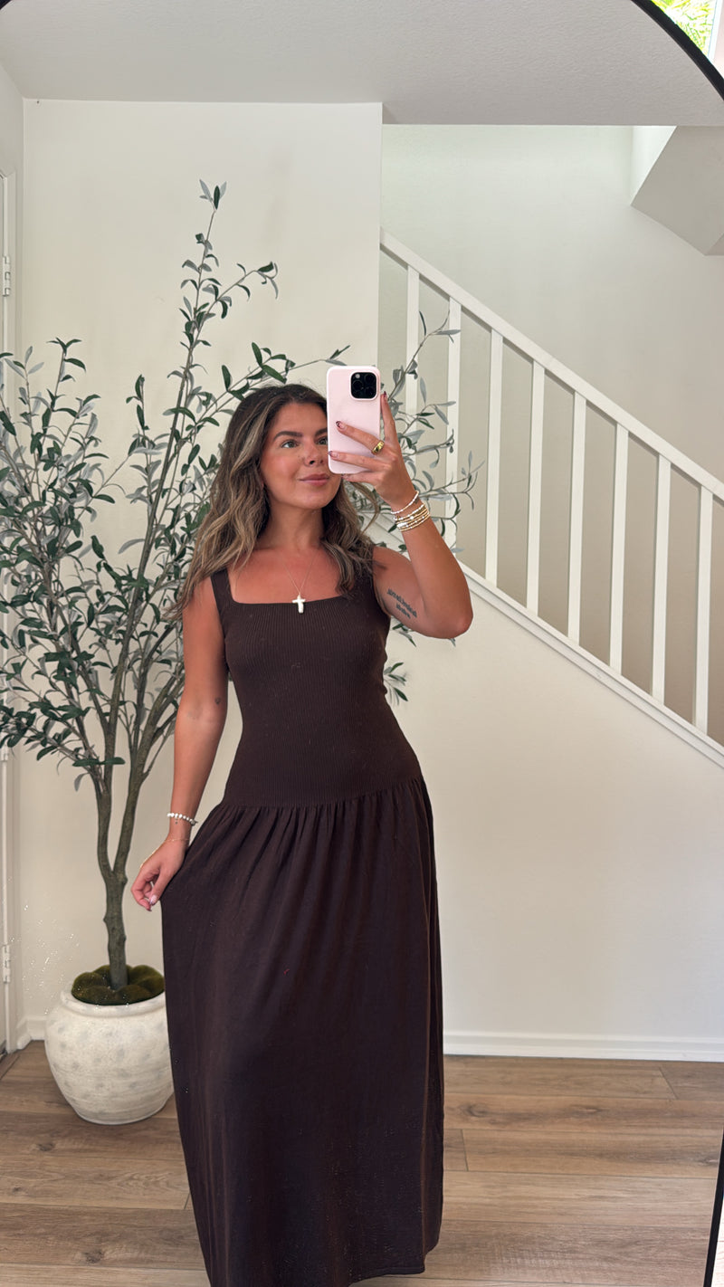 Sweet Espresso Maxi Dress *PRE ORDER SHIPS 10/30*