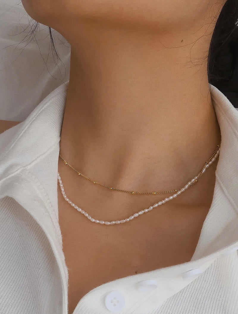 Camryn Pearl Layer Necklace