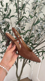 Suede Kitten Heels
