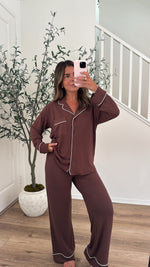 Fireside PJS - BROWN restock