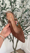 Suede Kitten Heels