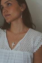 Pearl Cross Necklace