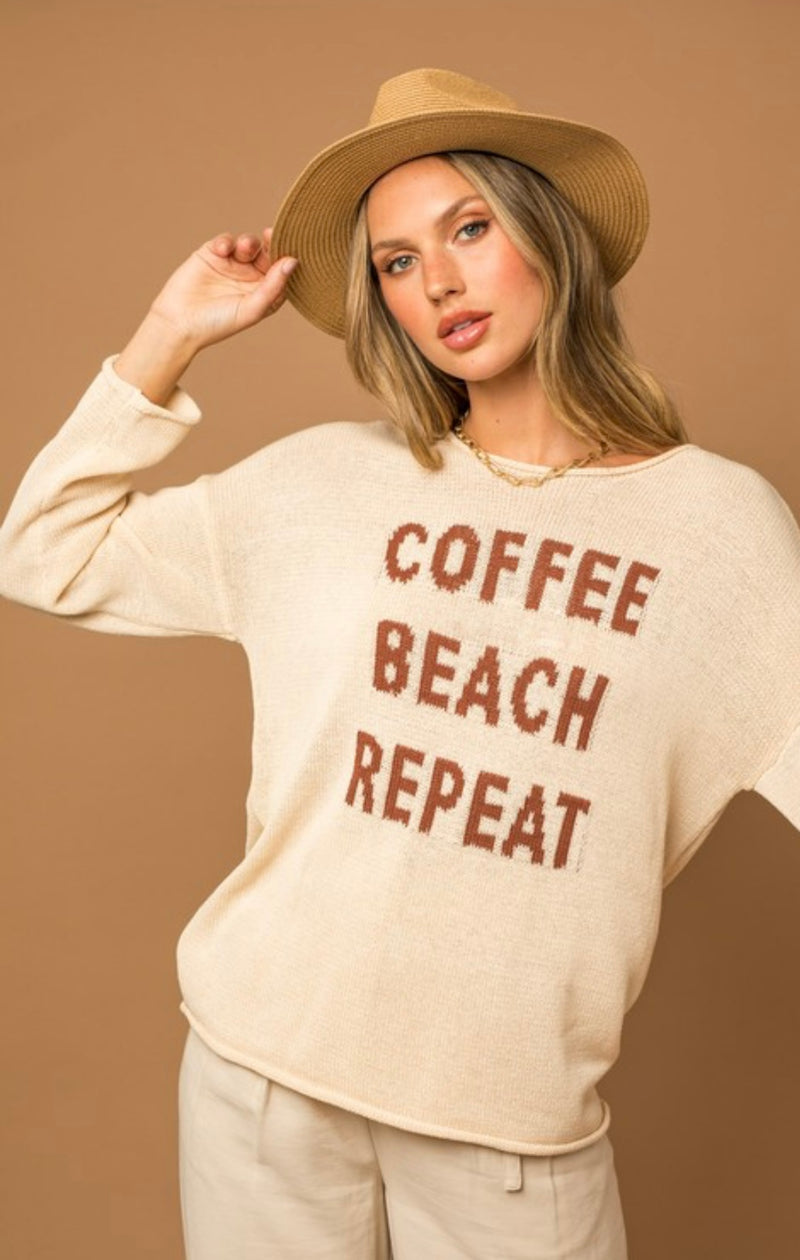 Coffee Beach Repeat Knit