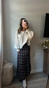Cinnamon Check Skirt
