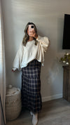 Cinnamon Check Skirt