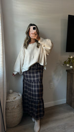 Cinnamon Check Skirt
