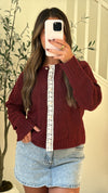 Lace Merlot Knit