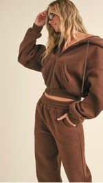 Comfort Zip Up - Chocolate