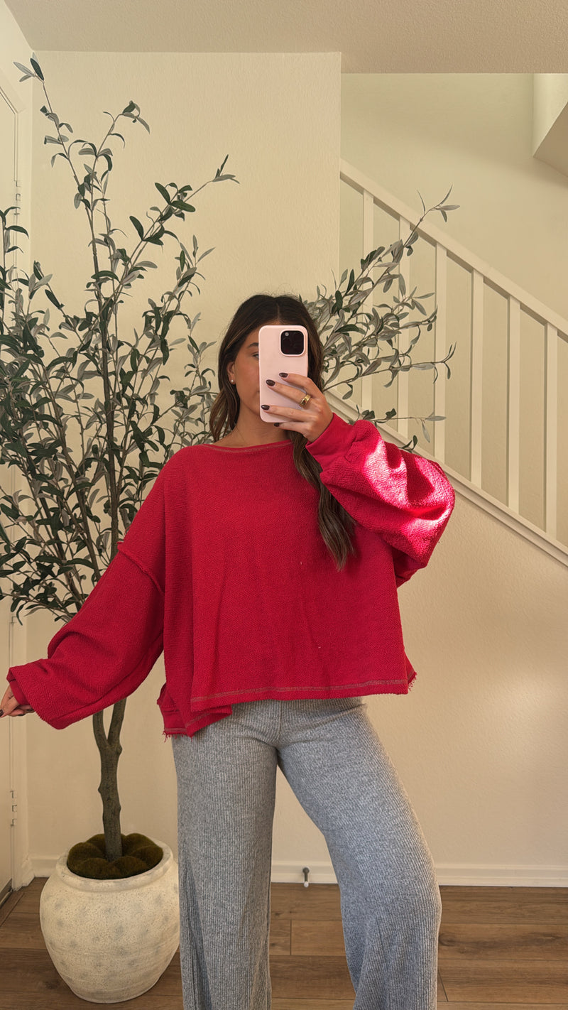 Crimson Pullover