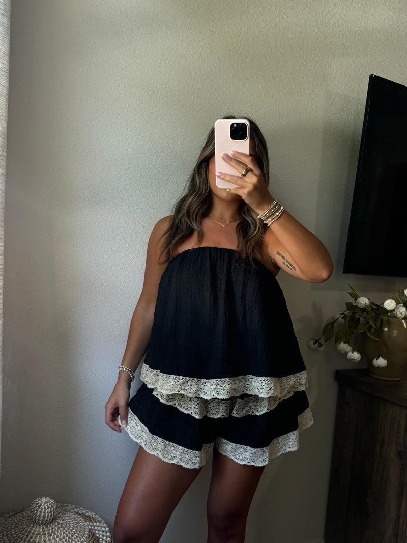 Delilah Lace Romper