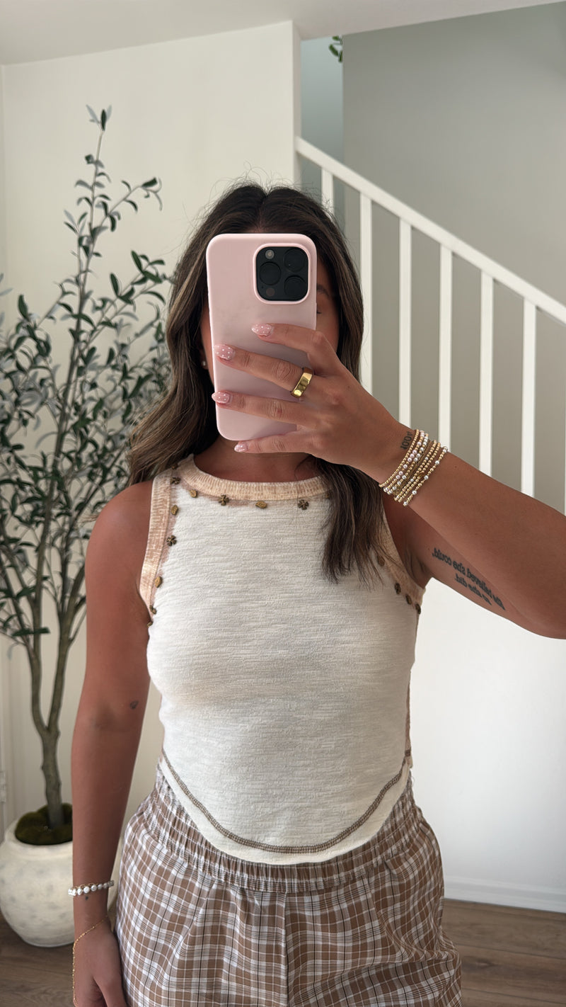 Elan Knit Top - CREAM