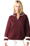 Cherry Wine Knit Sweater