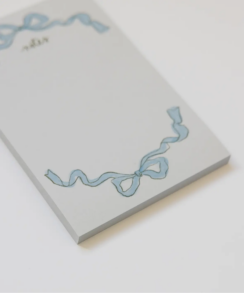 Blue Ribbon Notepad