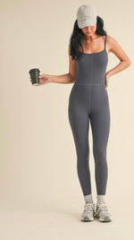 Gal On The Go Jumpsuit - Ash Blue