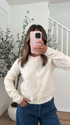 Polka Dot Lover Cardi - Cream