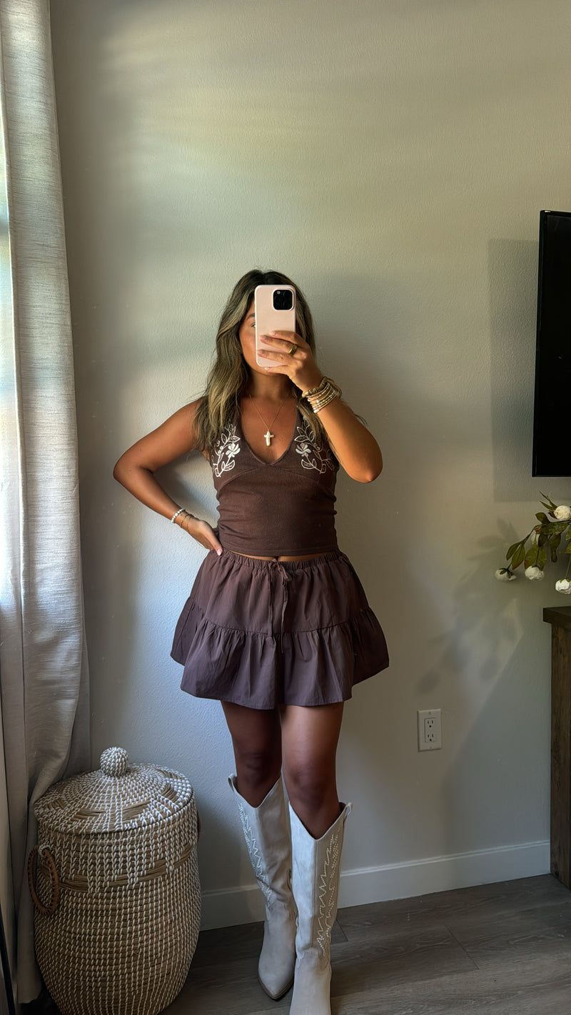 Chestnut Skort