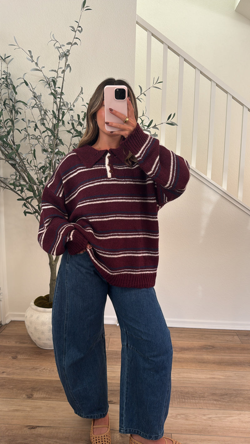 Newbury Knit - Burgundy