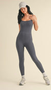 Gal On The Go Jumpsuit - Ash Blue