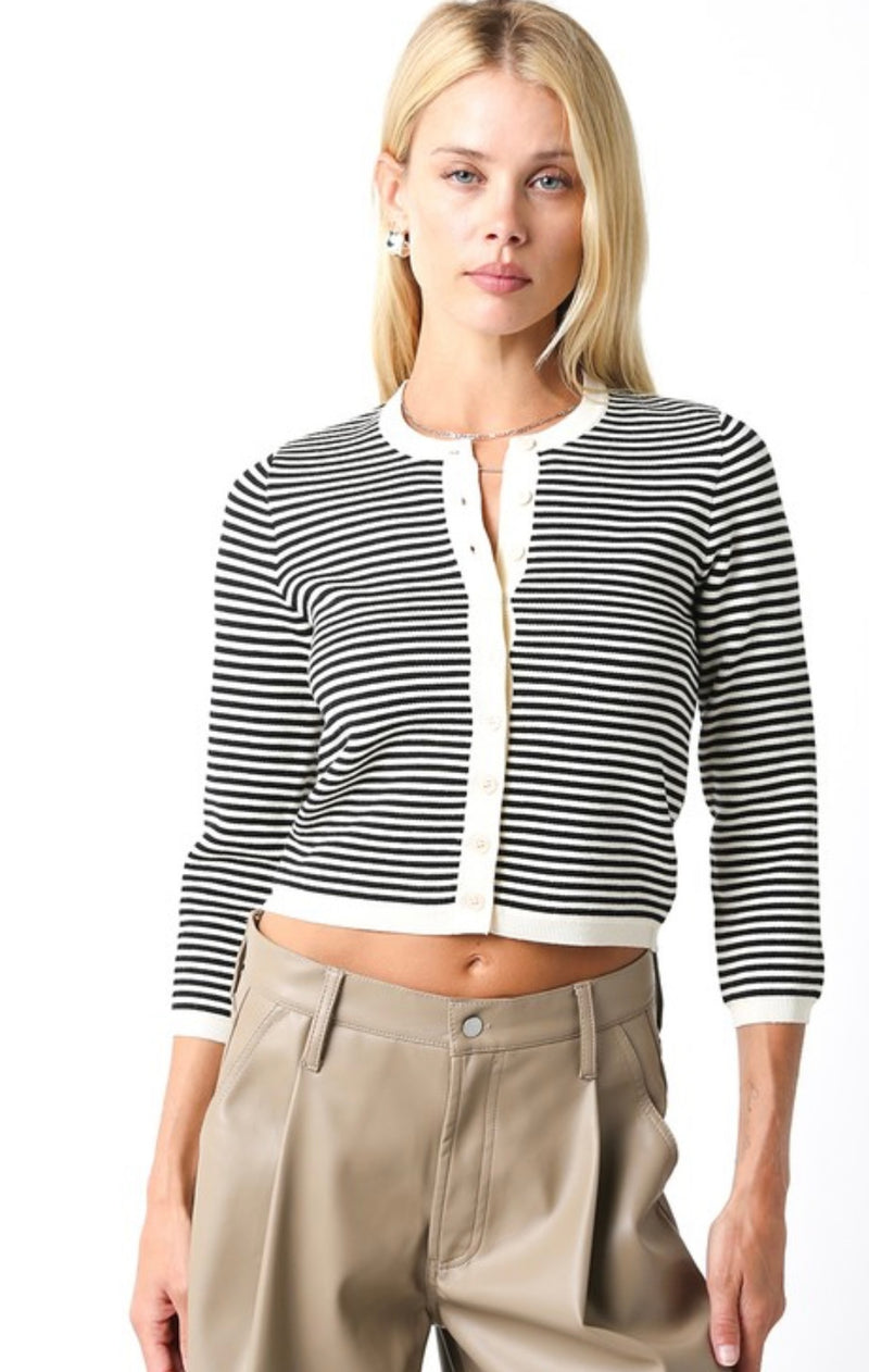 Right On Stripes Cardigan