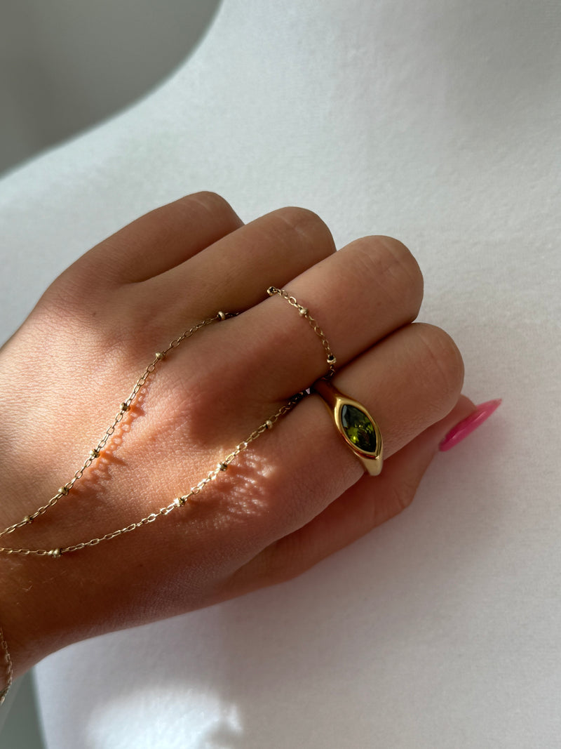 Green Stone Ring