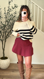 Cranberry Skort