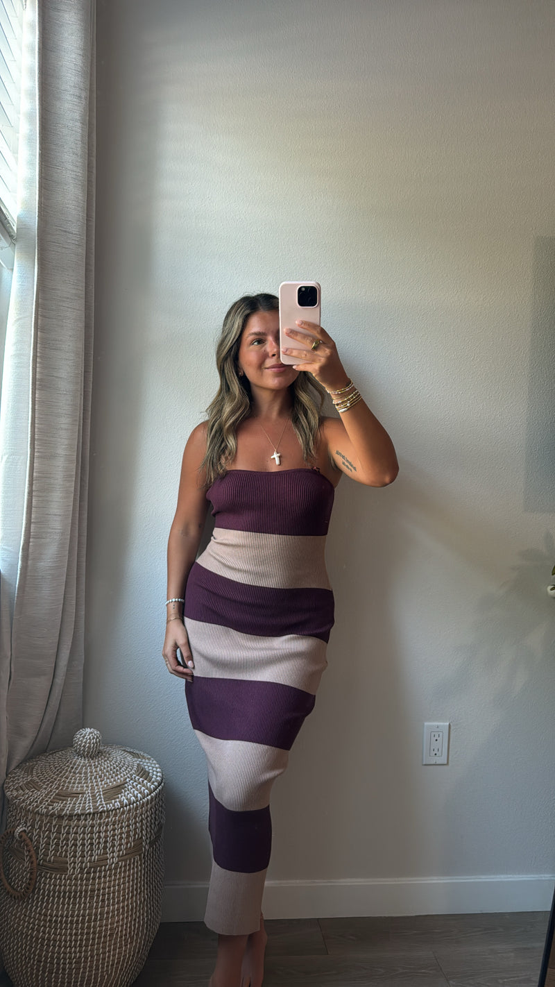Mocha Merlot Dress