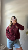 Indy Cardigan - Burgundy