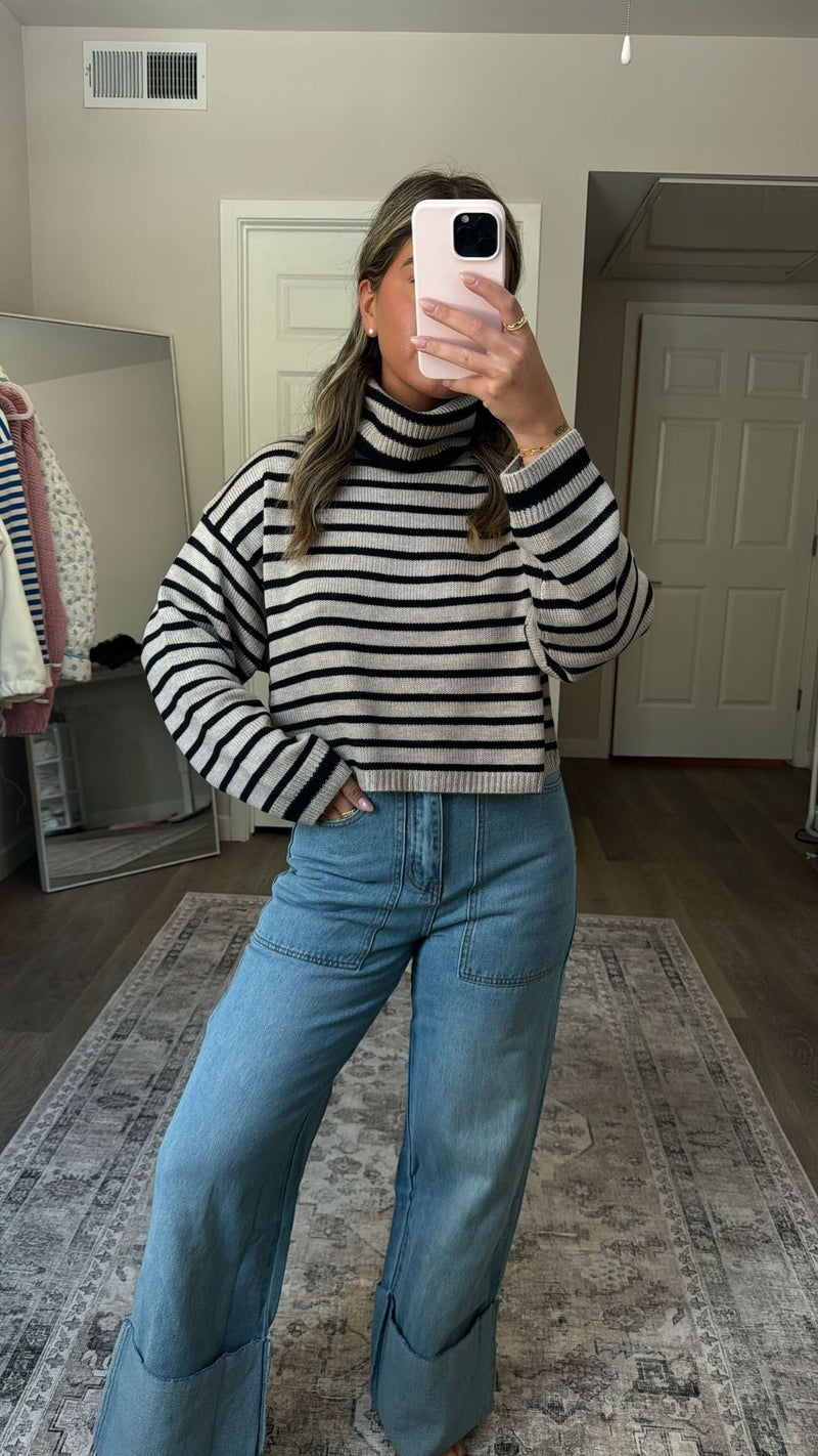 Toasty Striped Sweater