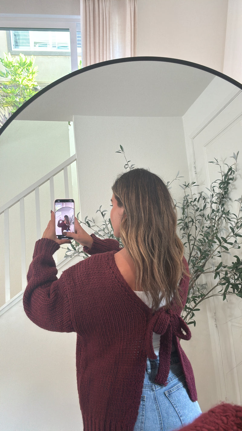 Merlot Reversibe Cardigan