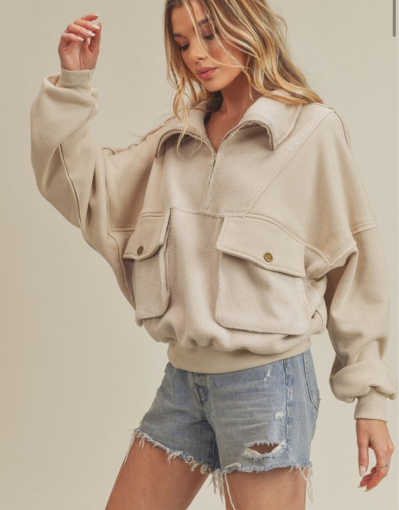 Snuggle Up Pullover - Cream