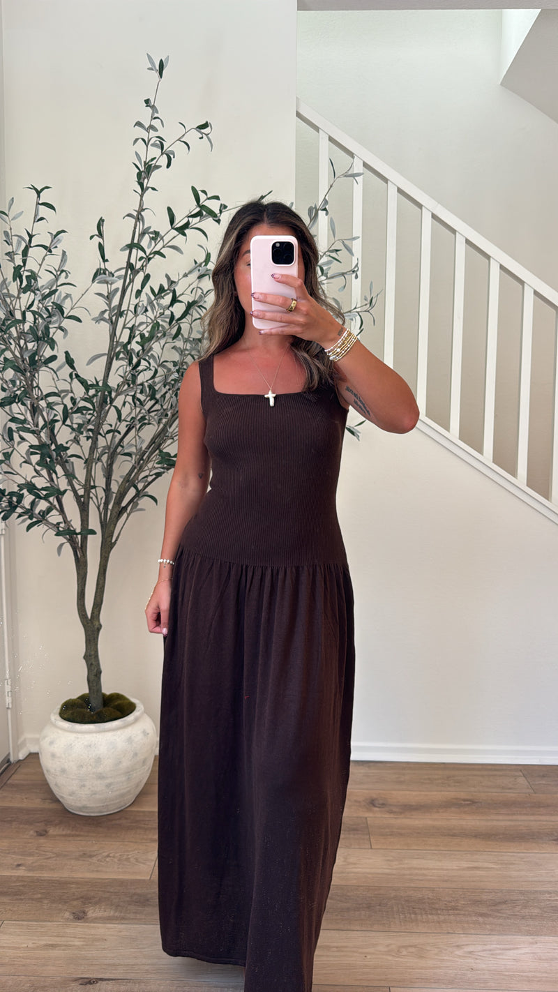 Sweet Espresso Maxi Dress *PRE ORDER SHIPS 10/30*
