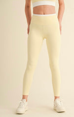 Contrast Performance Leggings - BUTTER